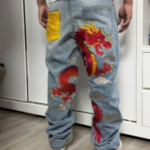 Custom Denim Cargo Pants