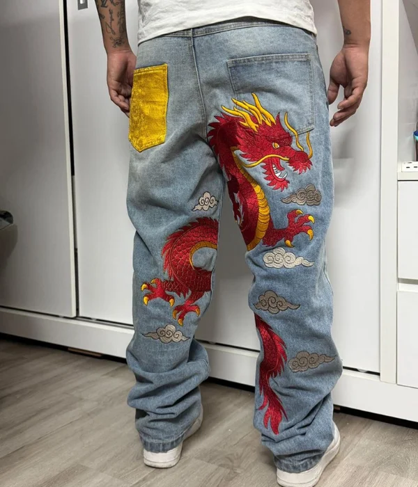 Custom Denim Cargo Pants